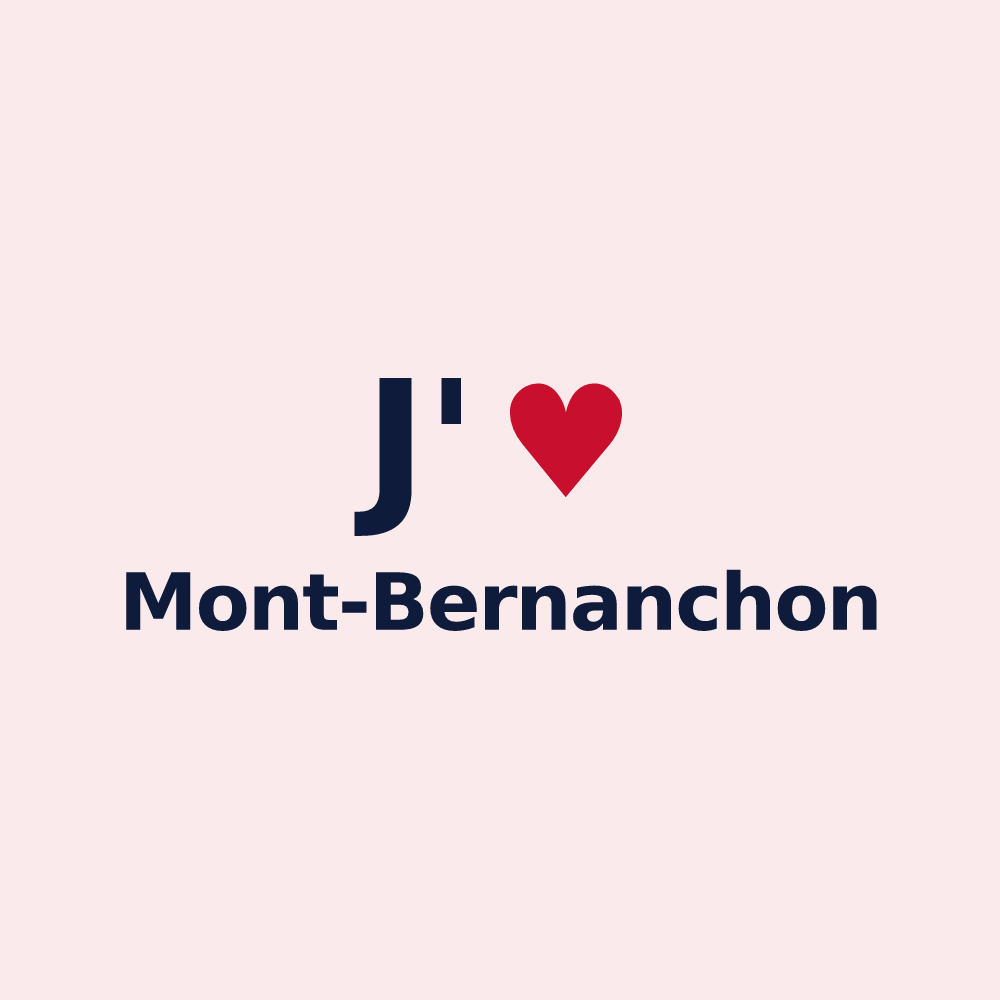 Magnet personnalisé Mont-Bernanchon — design J'aime Mont-Bernanchon