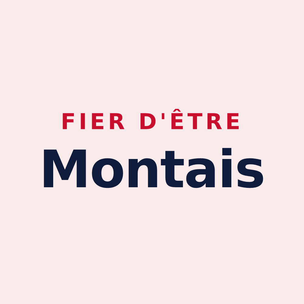 Magnet « Fier d'être Montais » — design pour Mont-près-Chambord