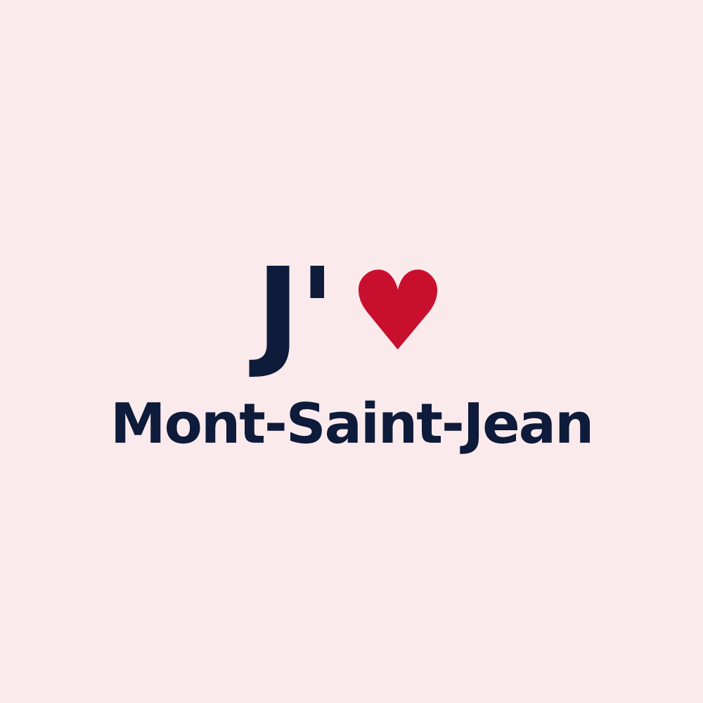 Magnet personnalisé Mont-Saint-Jean — design J'aime Mont-Saint-Jean
