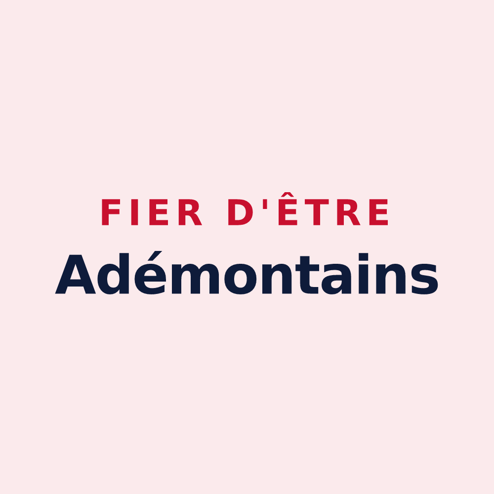 Magnet « Fier d'être Adémontains » — design pour Montadet