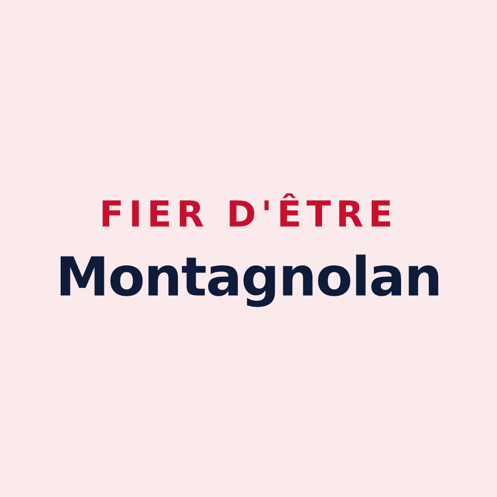 Magnet « Fier d'être Montagnolan » — design pour Montagny-les-Lanches