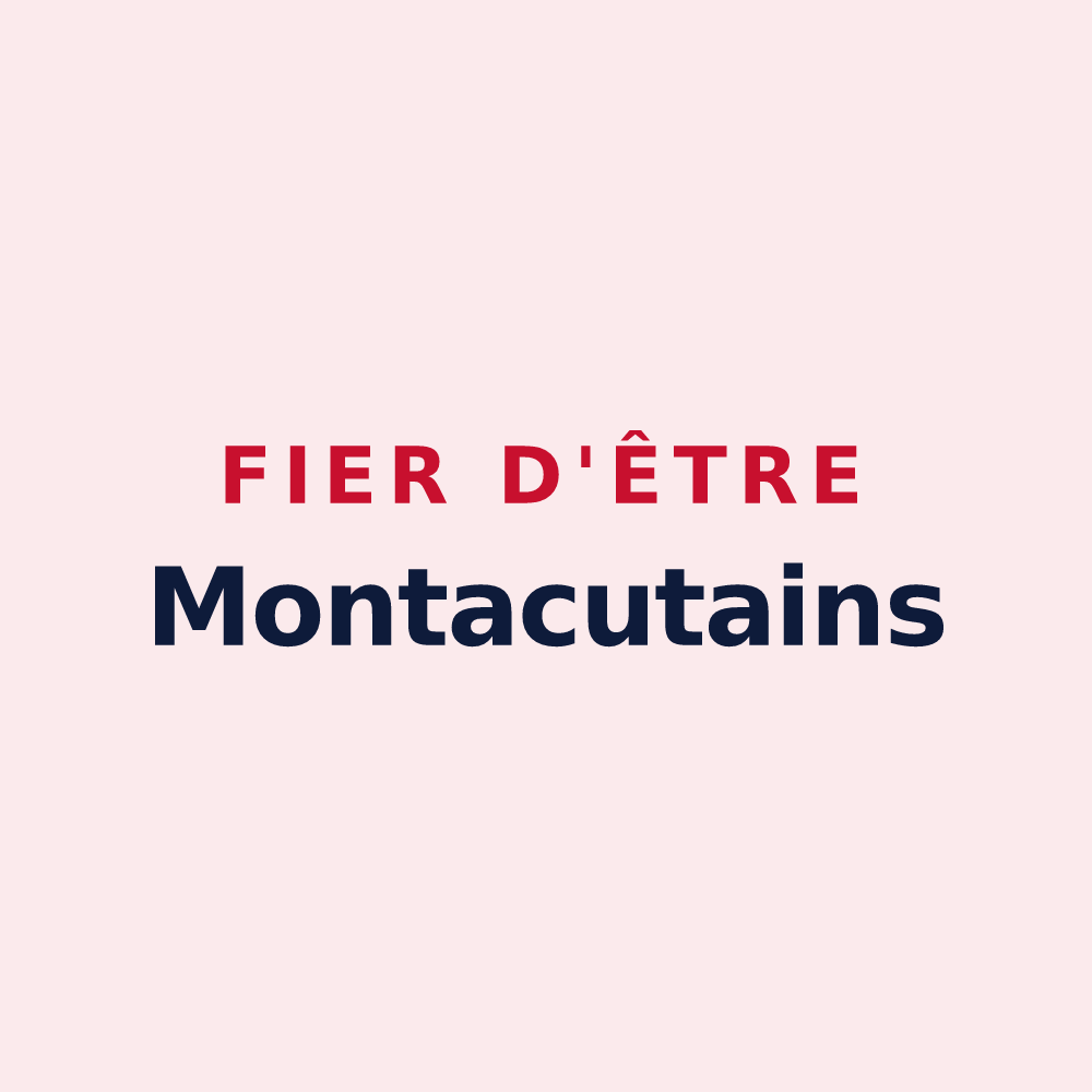 Magnet « Fier d'être Montacutains » — design pour Montaigu