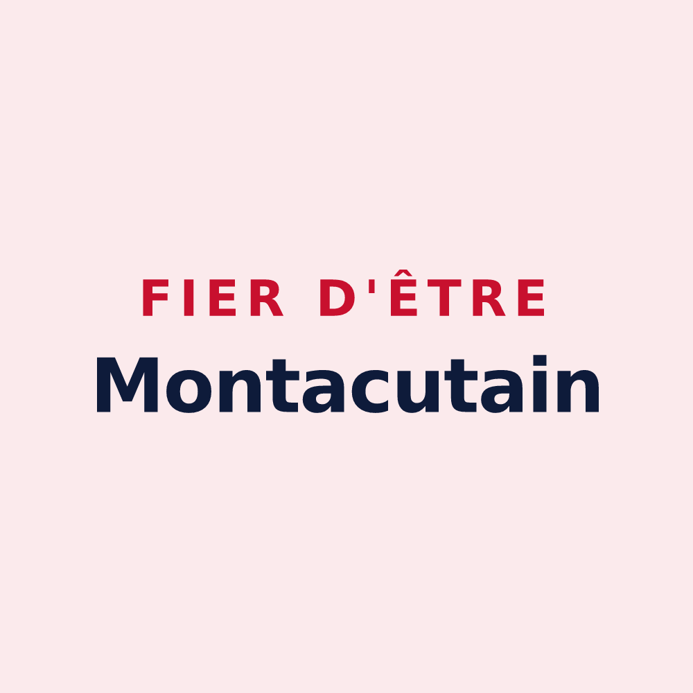 Magnet « Fier d'être Montacutain » — design pour Montaigu-Vendée