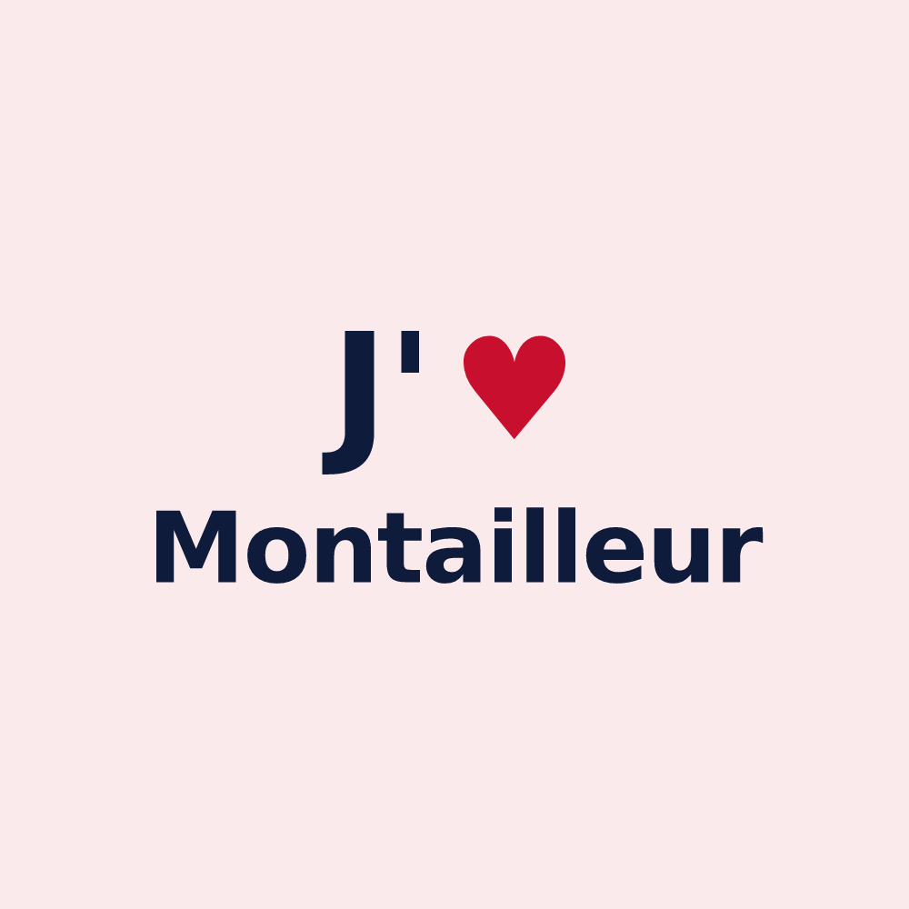 Magnet personnalisé Montailleur — design J'aime Montailleur