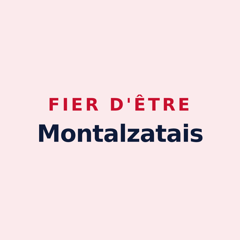 Magnet « Fier d'être Montalzatais » — design pour Montalzat