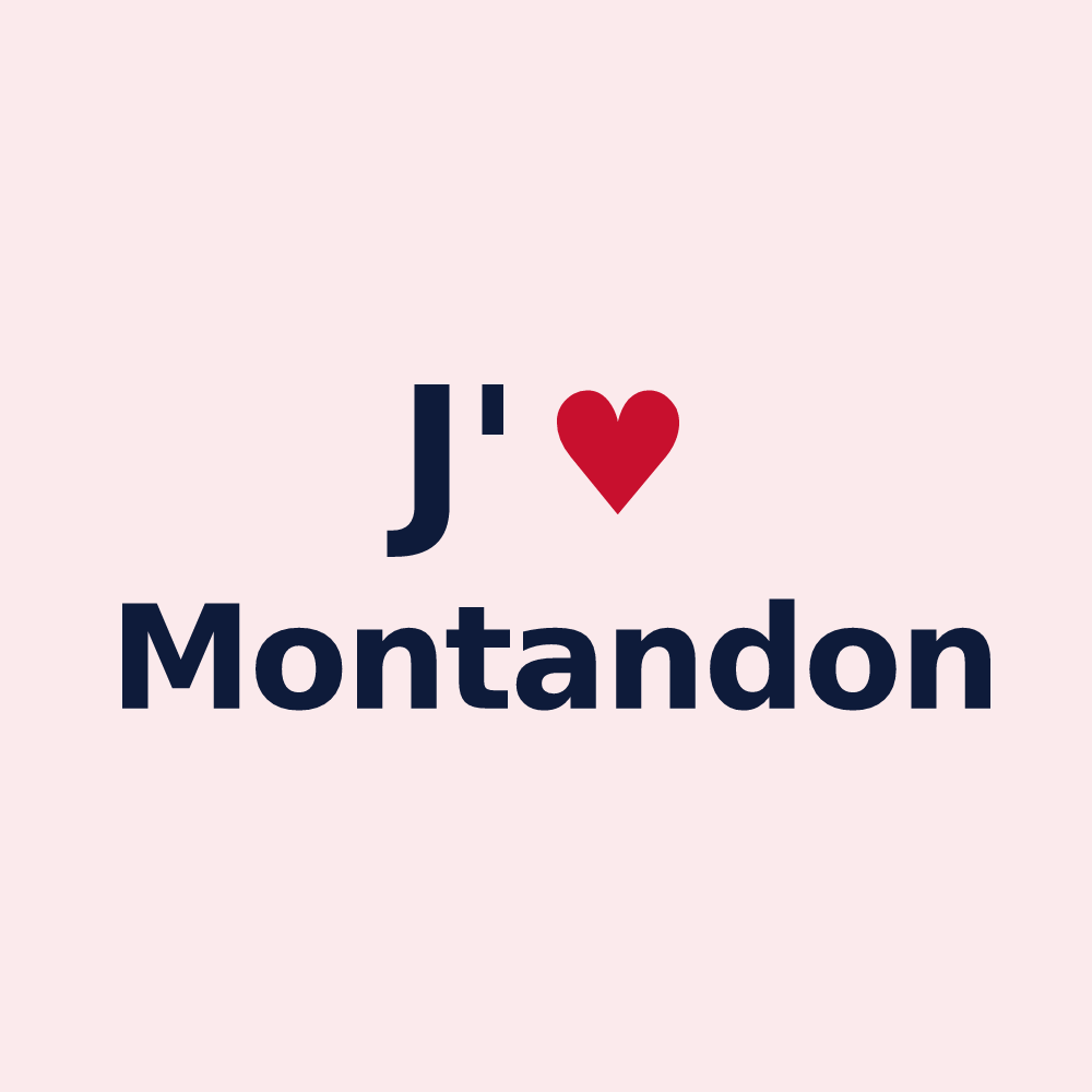 Magnet personnalisé Montandon — design J'aime Montandon