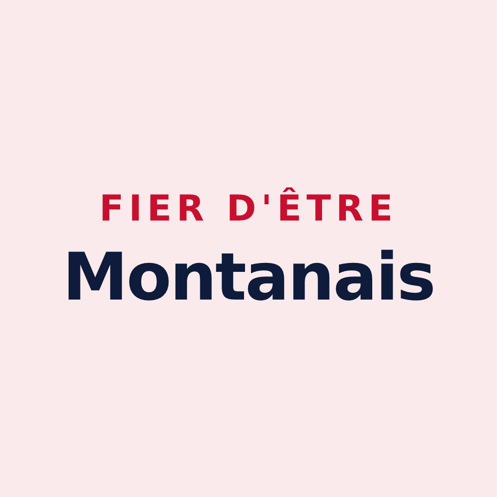 Magnet « Fier d'être Montanais » — design pour Montans