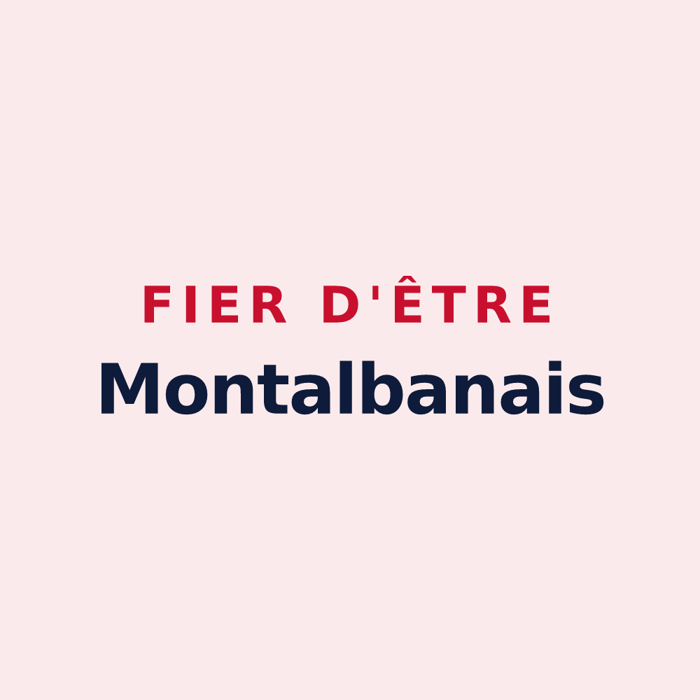 Magnet « Fier d'être Montalbanais » — design pour Montauban-de-Bretagne