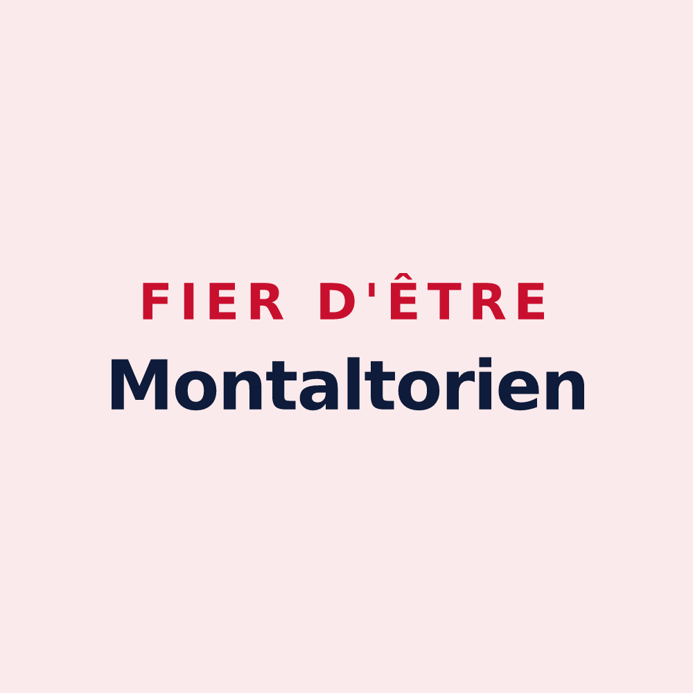 Magnet « Fier d'être Montaltorien » — design pour Montautour