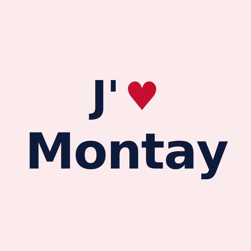 Magnet personnalisé Montay — design J'aime Montay