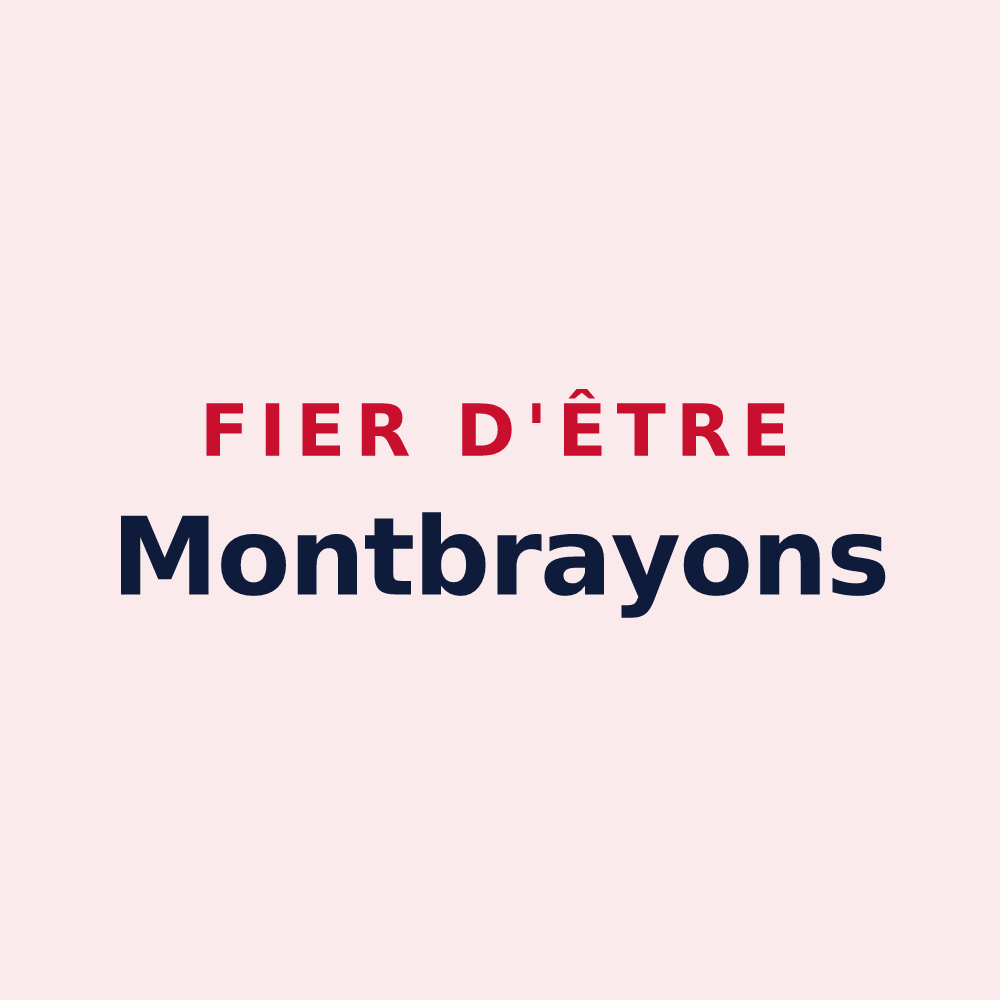 Magnet « Fier d'être Montbrayons » — design pour Montbray