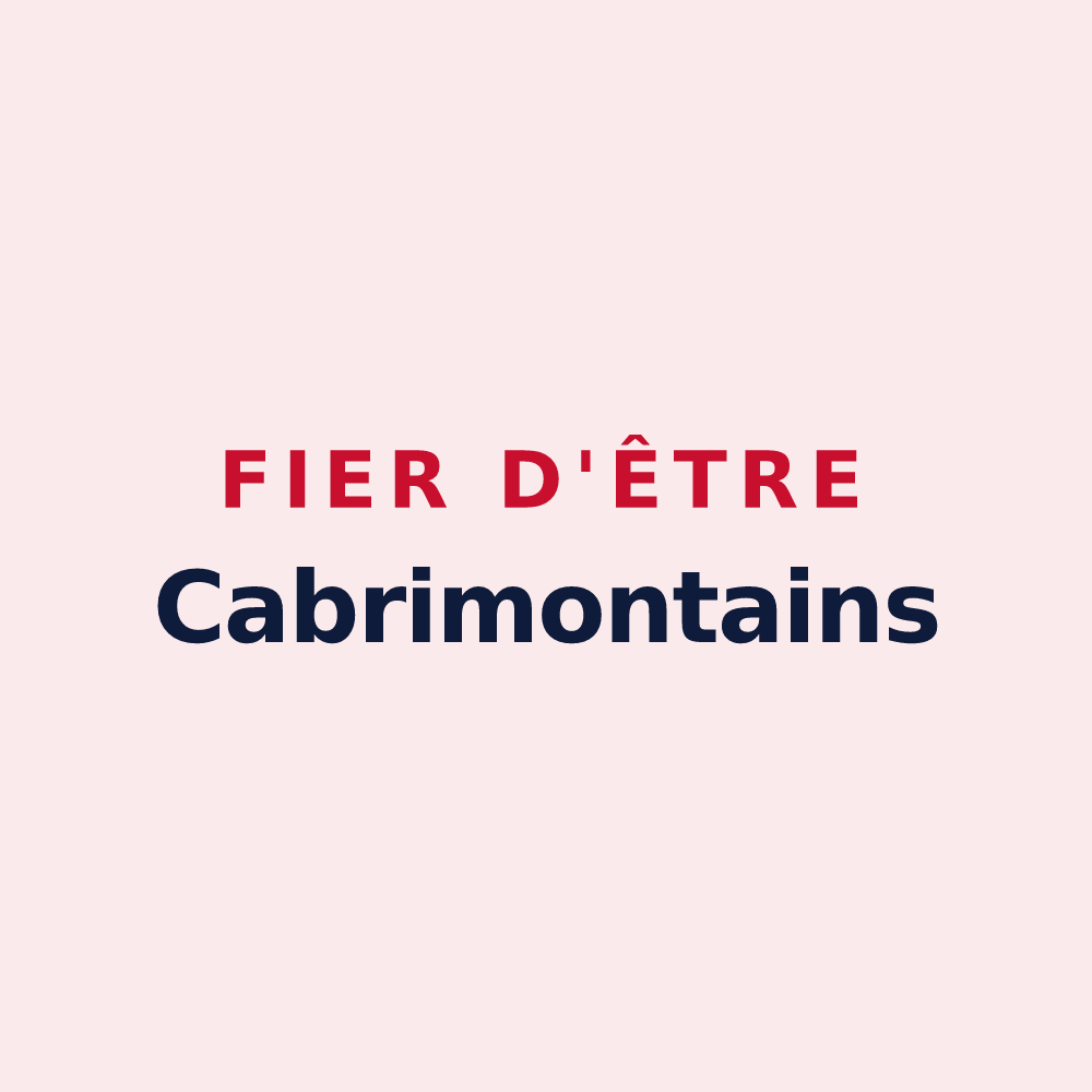 Magnet « Fier d'être Cabrimontains » — design pour Montcabrier