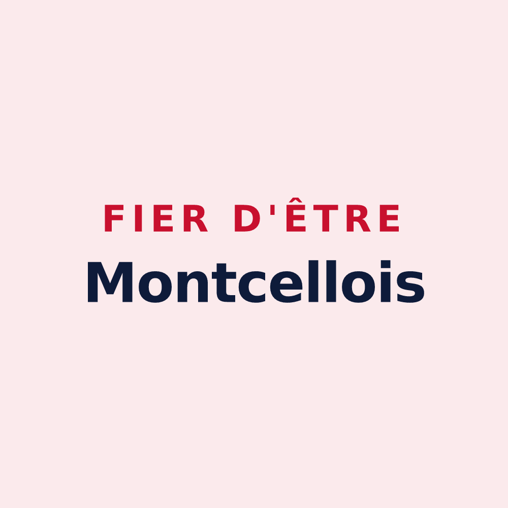 Magnet « Fier d'être Montcellois » — design pour Montcel