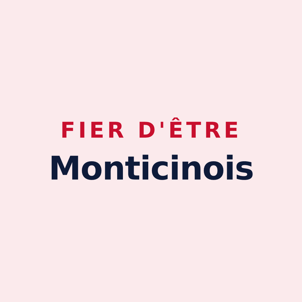 Magnet « Fier d'être Monticinois » — design pour Montcenis
