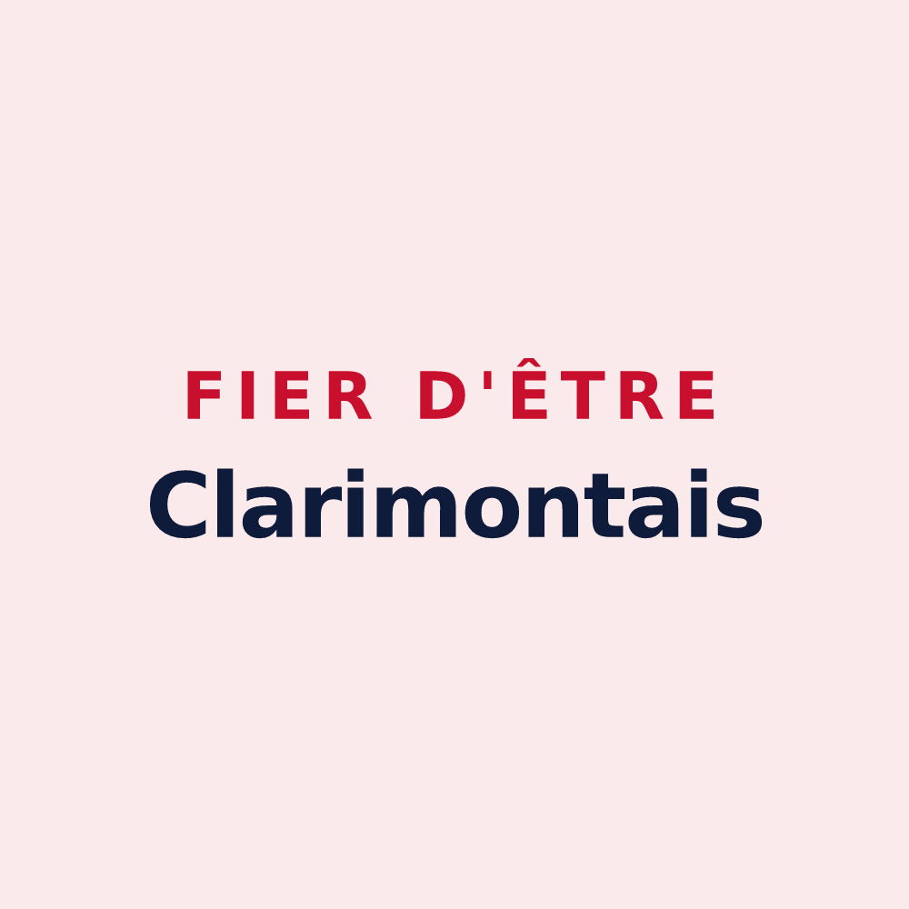 Magnet « Fier d'être Clarimontais » — design pour Montclar-Lauragais