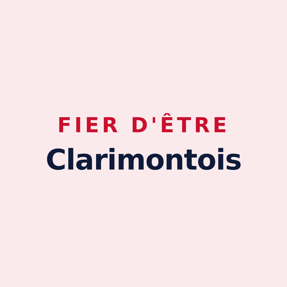 Magnet « Fier d'être Clarimontois » — design pour Montclar