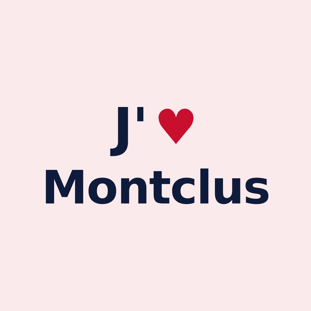 Magnet personnalisé Montclus — design J'aime Montclus