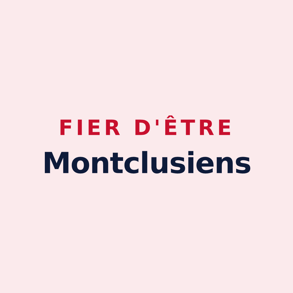 Magnet « Fier d'être Montclusiens » — design pour Montclus