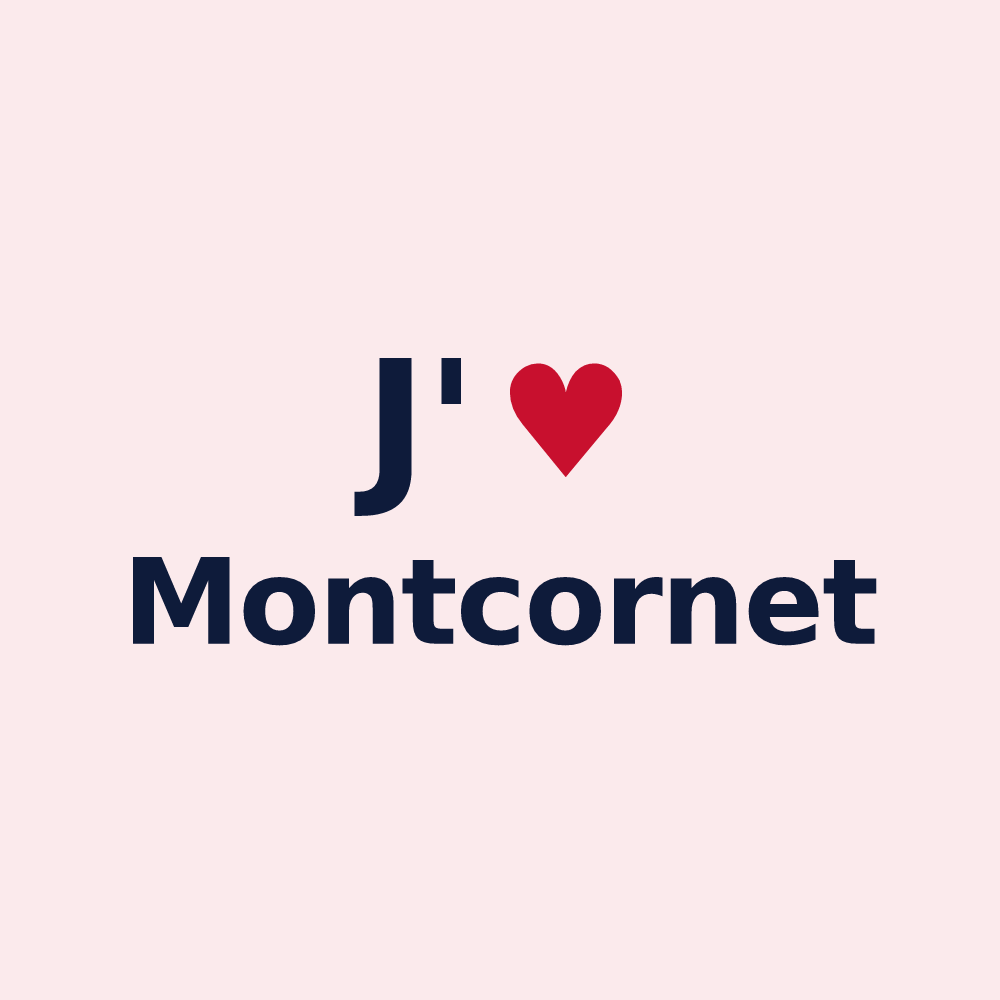 Magnet personnalisé Montcornet — design J'aime Montcornet
