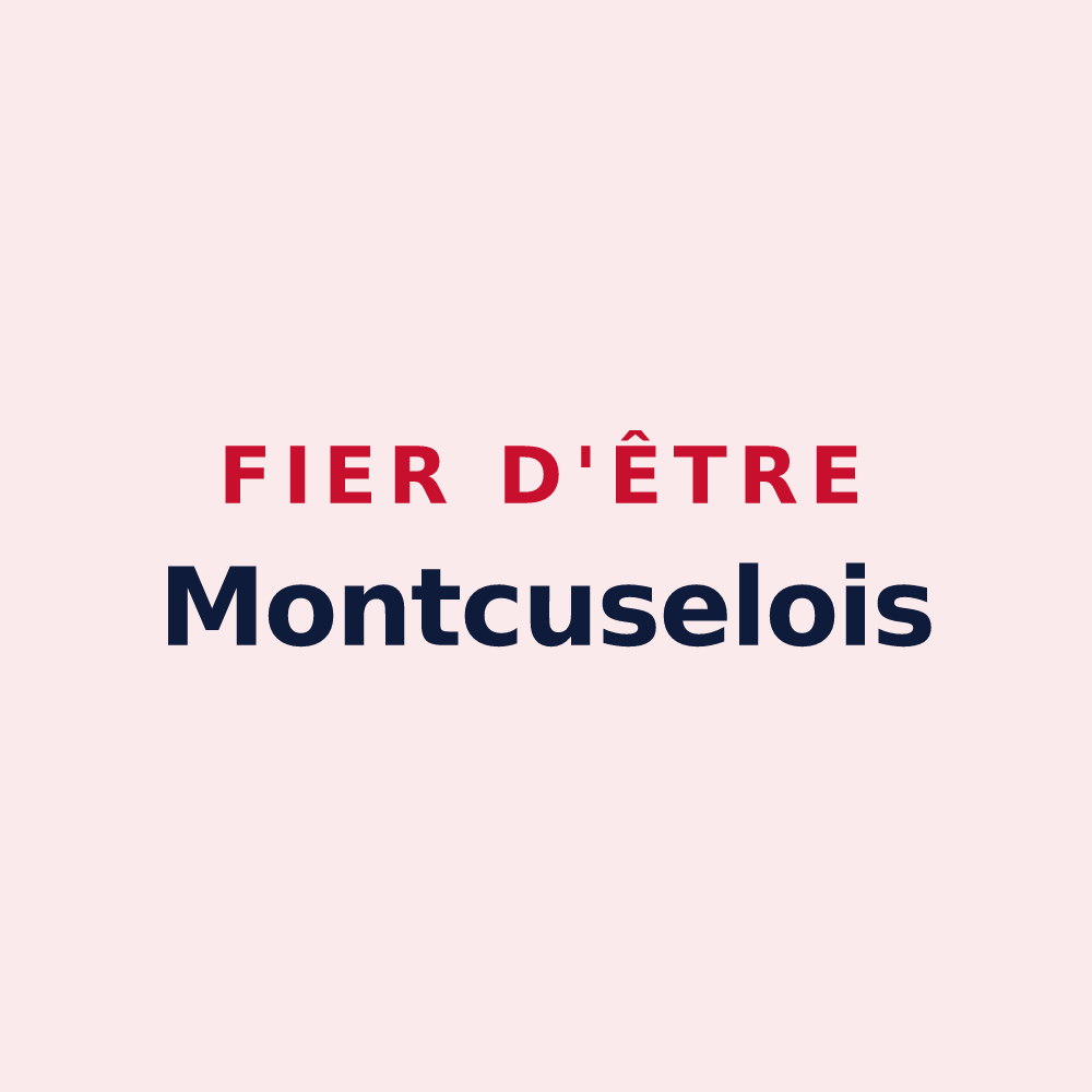 Magnet « Fier d'être Montcuselois » — design pour Montcusel