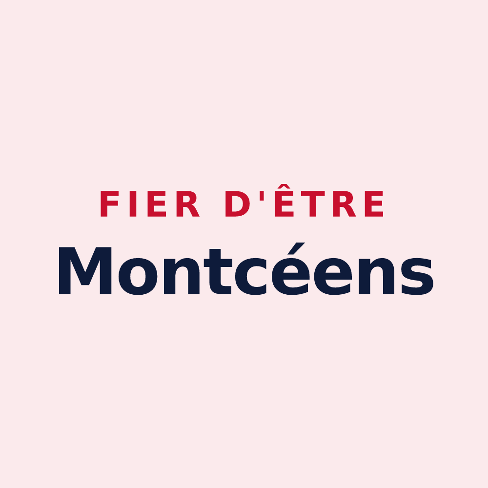 Magnet « Fier d'être Montcéens » — design pour Montcy-Notre-Dame