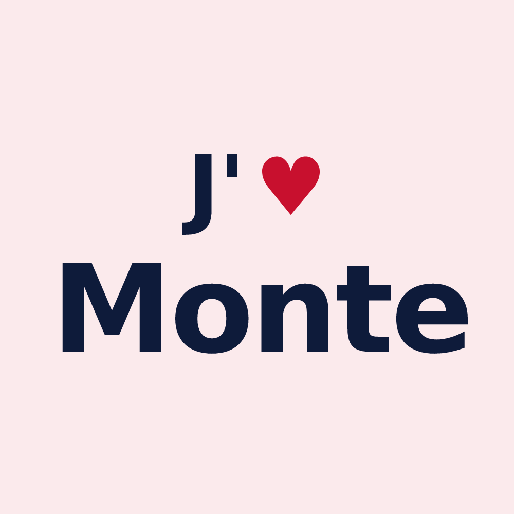 Magnet personnalisé Monte — design J'aime Monte