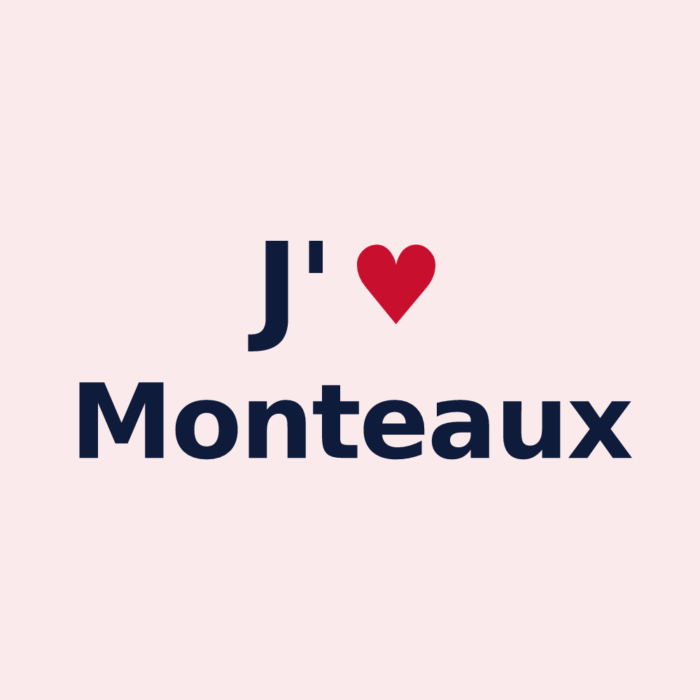 Magnet personnalisé Monteaux — design J'aime Monteaux