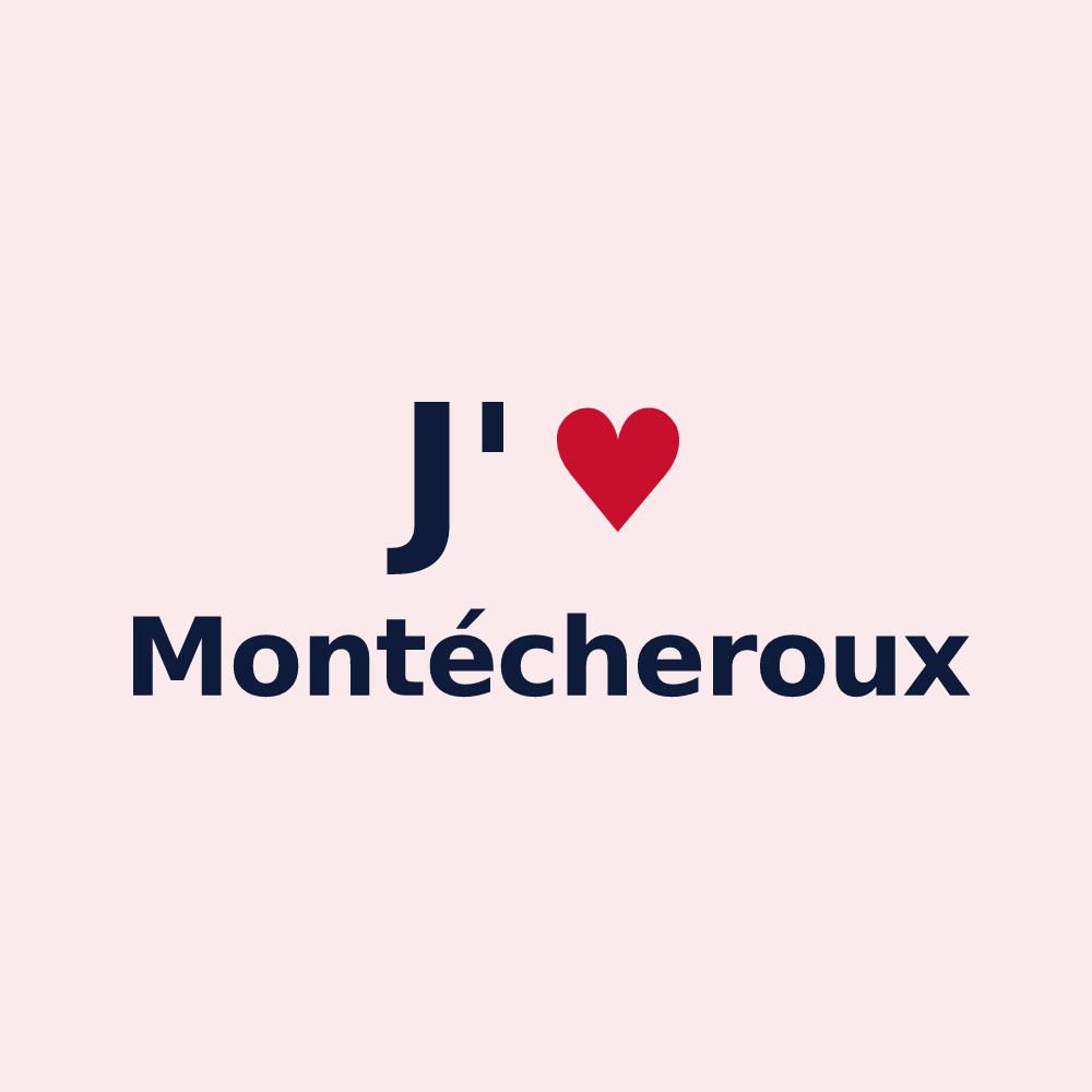 Magnet personnalisé Montécheroux — design J'aime Montécheroux