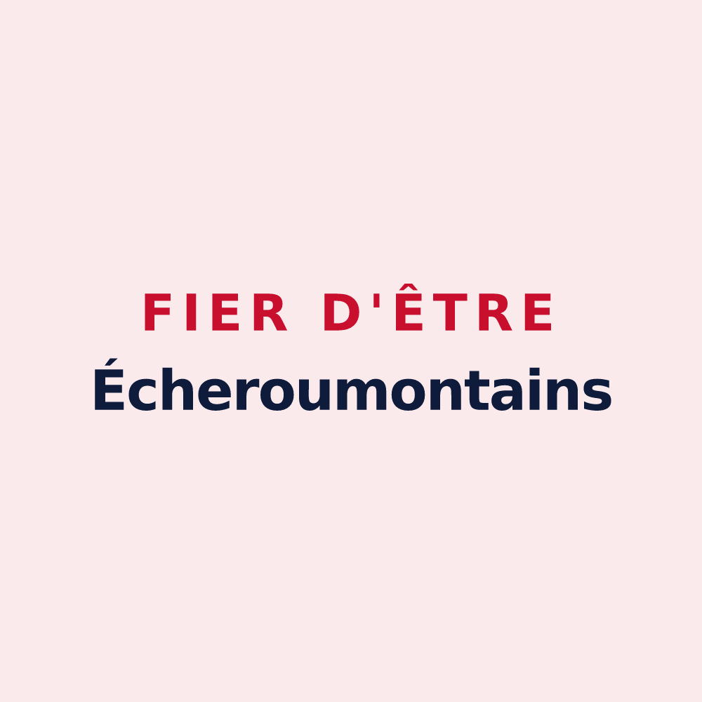 Magnet « Fier d'être Écheroumontains » — design pour Montécheroux