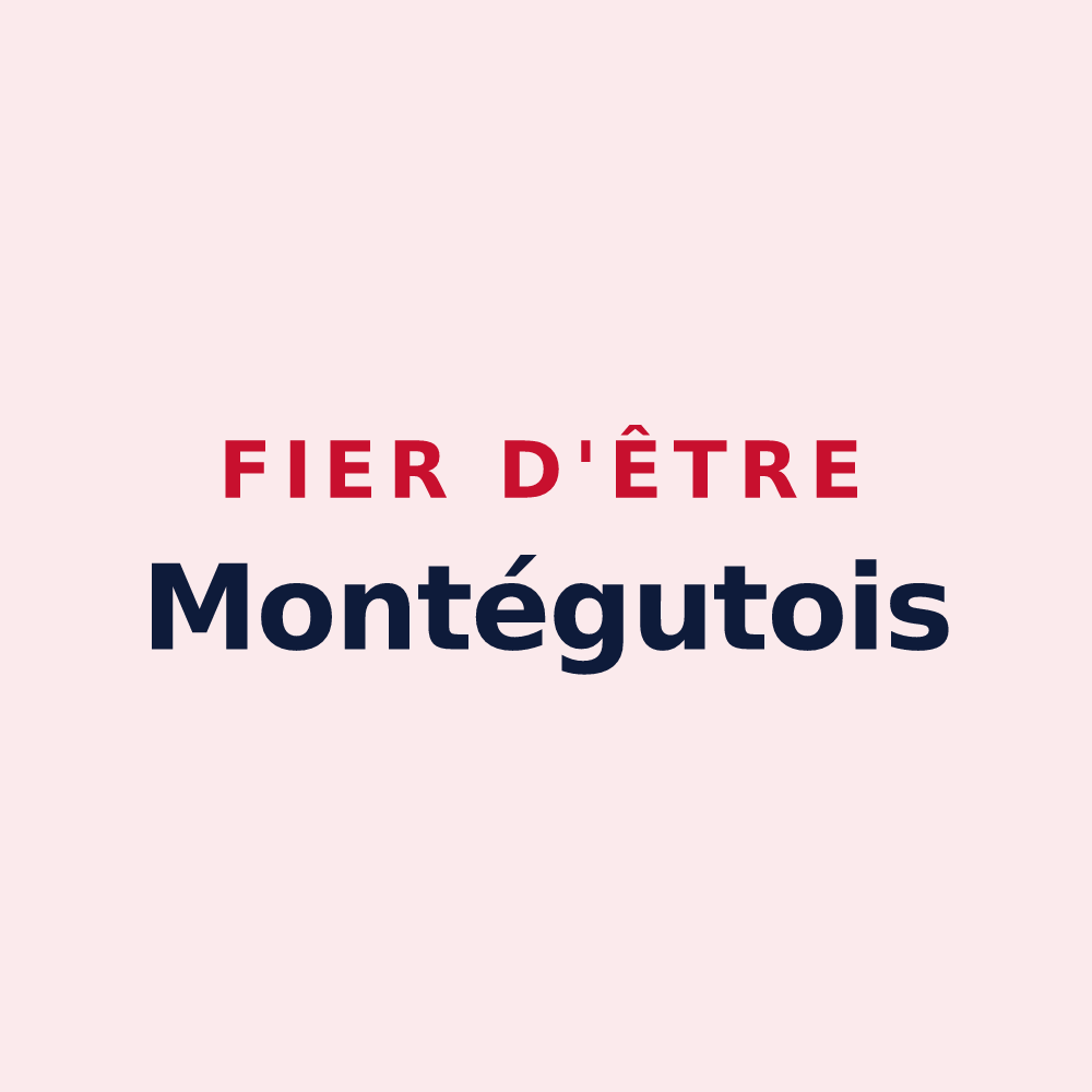 Magnet « Fier d'être Montégutois » — design pour Montégut-en-Couserans