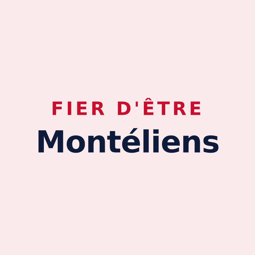 Magnet « Fier d'être Montéliens » — design pour Montélier