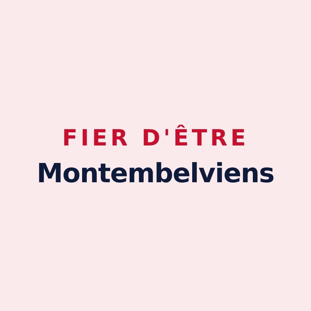 Magnet « Fier d'être Montembelviens » — design pour Montembœuf