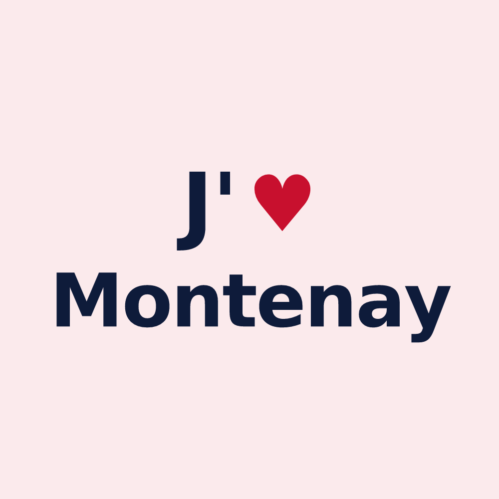 Magnet personnalisé Montenay — design J'aime Montenay