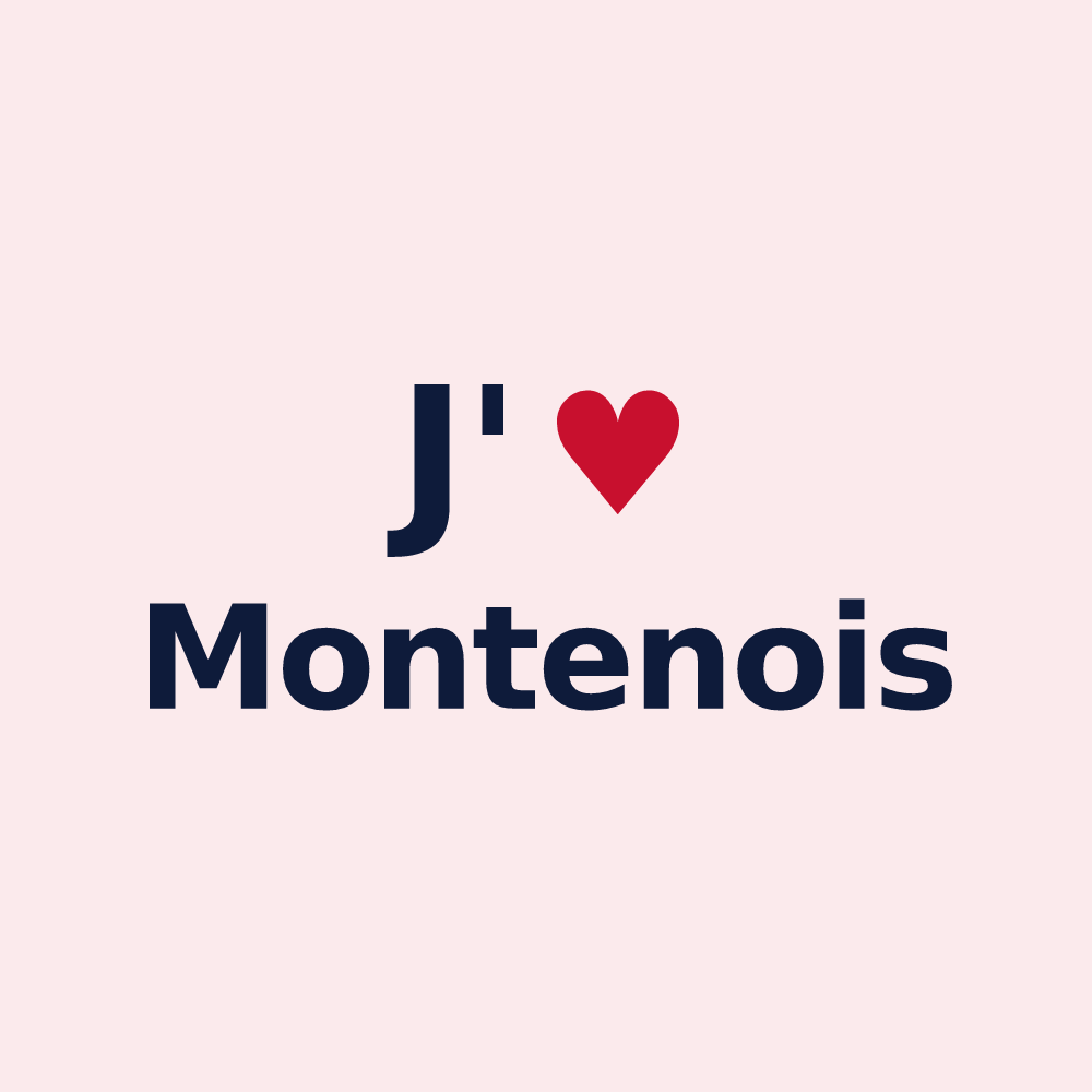 Magnet personnalisé Montenois — design J'aime Montenois