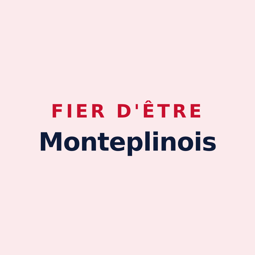 Magnet « Fier d'être Monteplinois » — design pour Monteplain