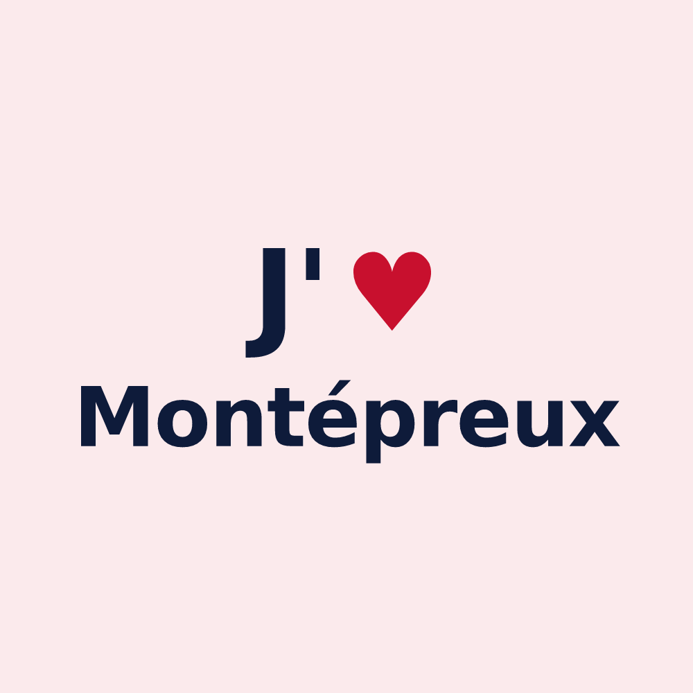 Magnet personnalisé Montépreux — design J'aime Montépreux