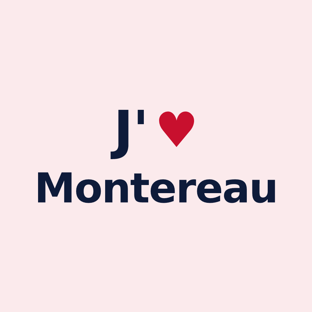Magnet personnalisé Montereau — design J'aime Montereau