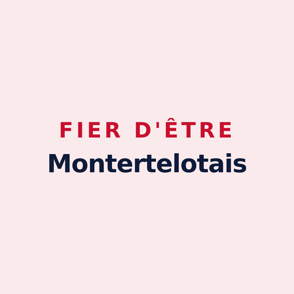Magnet « Fier d'être Montertelotais » — design pour Montertelot