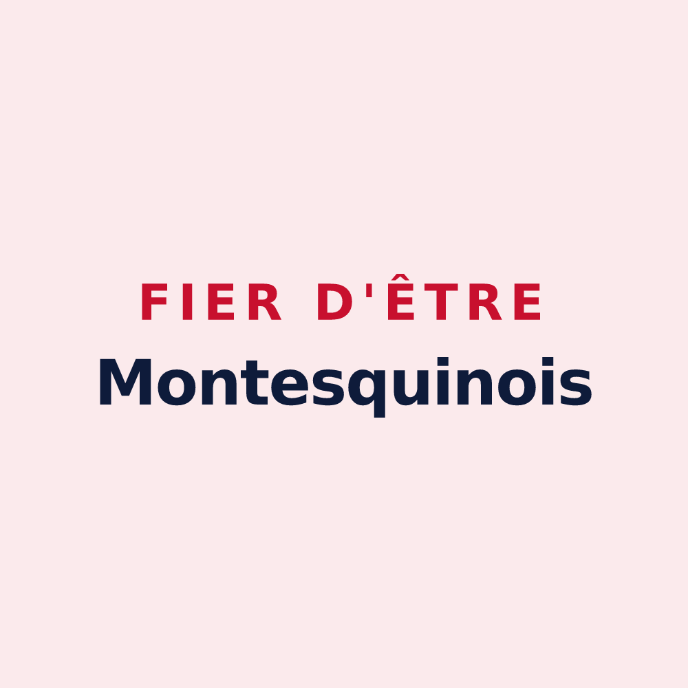 Magnet « Fier d'être Montesquinois » — design pour Montesquieu