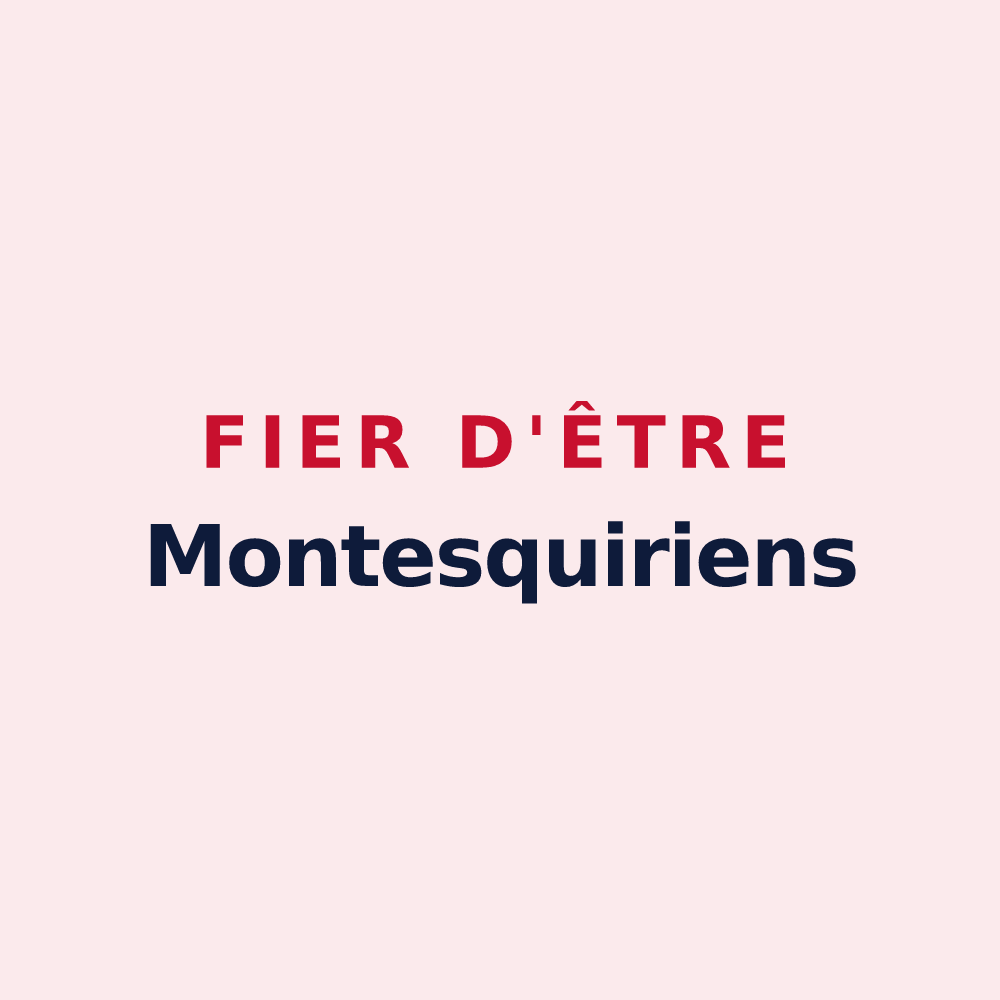 Magnet « Fier d'être Montesquiriens » — design pour Montesquieu-Lauragais