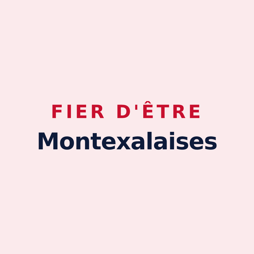 Magnet « Fier d'être Montexalaises » — design pour Montet-et-Bouxal