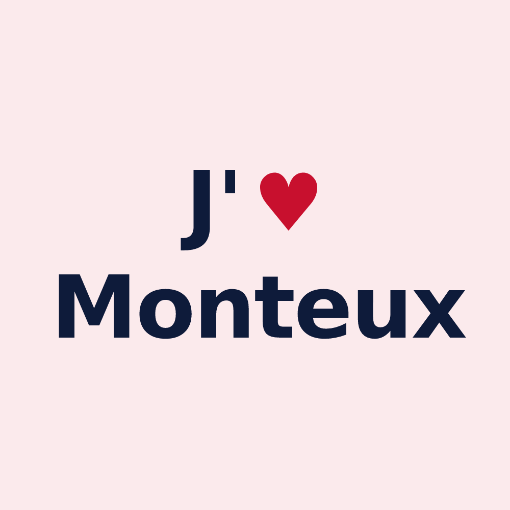 Magnet personnalisé Monteux — design J'aime Monteux