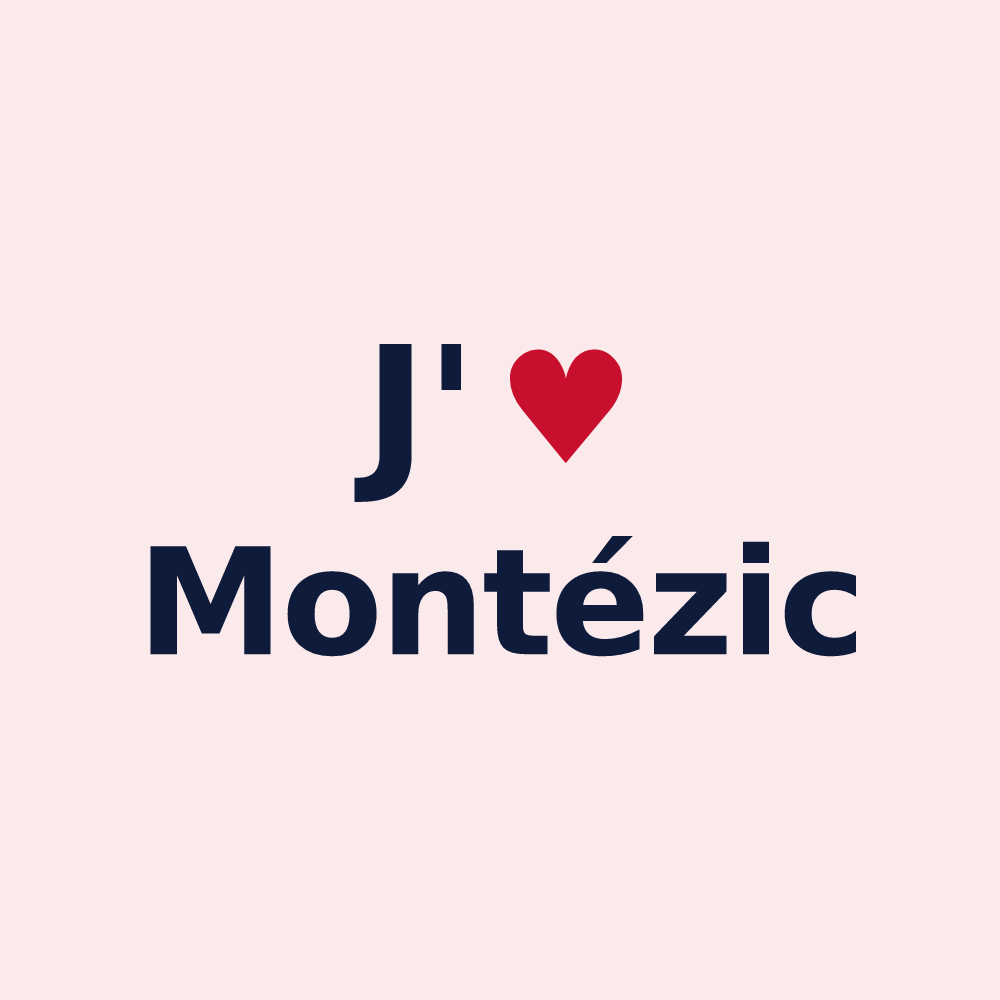 Magnet personnalisé Montézic — design J'aime Montézic