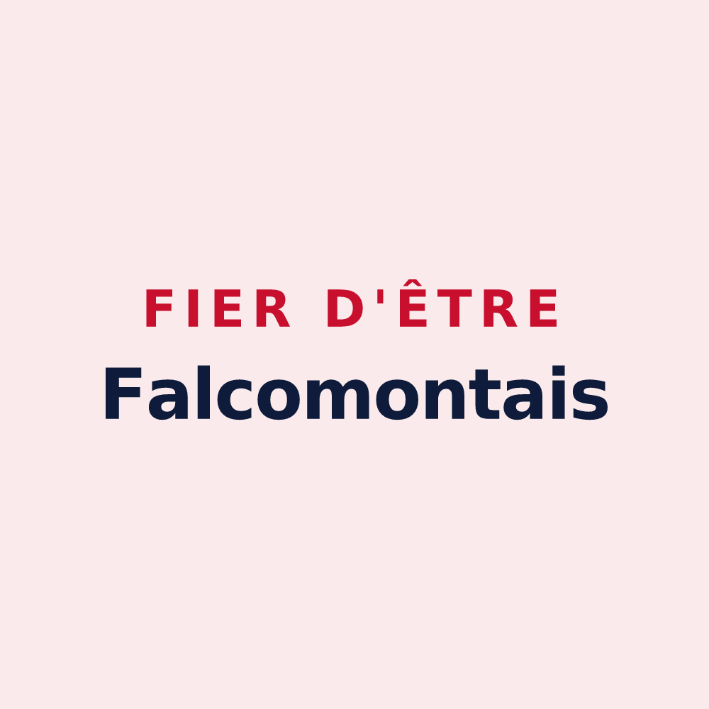 Magnet « Fier d'être Falcomontais » — design pour Montfaucon