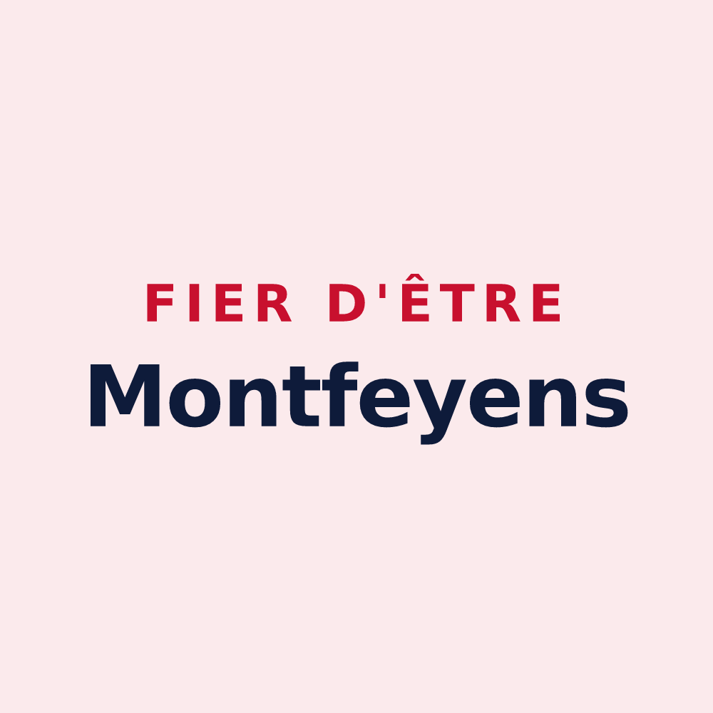 Magnet « Fier d'être Montfeyens » — design pour Montfey