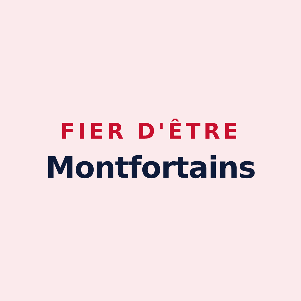 Magnet « Fier d'être Montfortains » — design pour Montfort