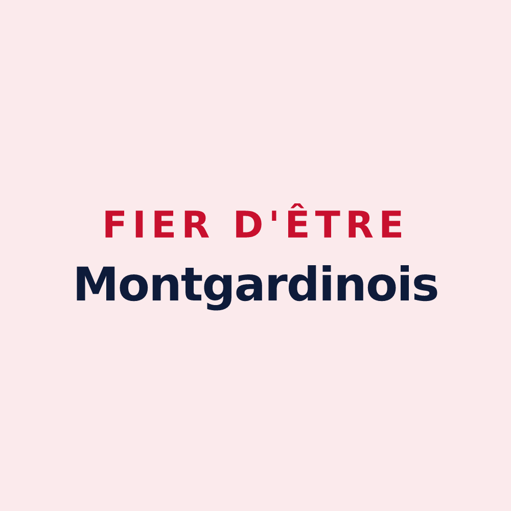Magnet « Fier d'être Montgardinois » — design pour Montgardin