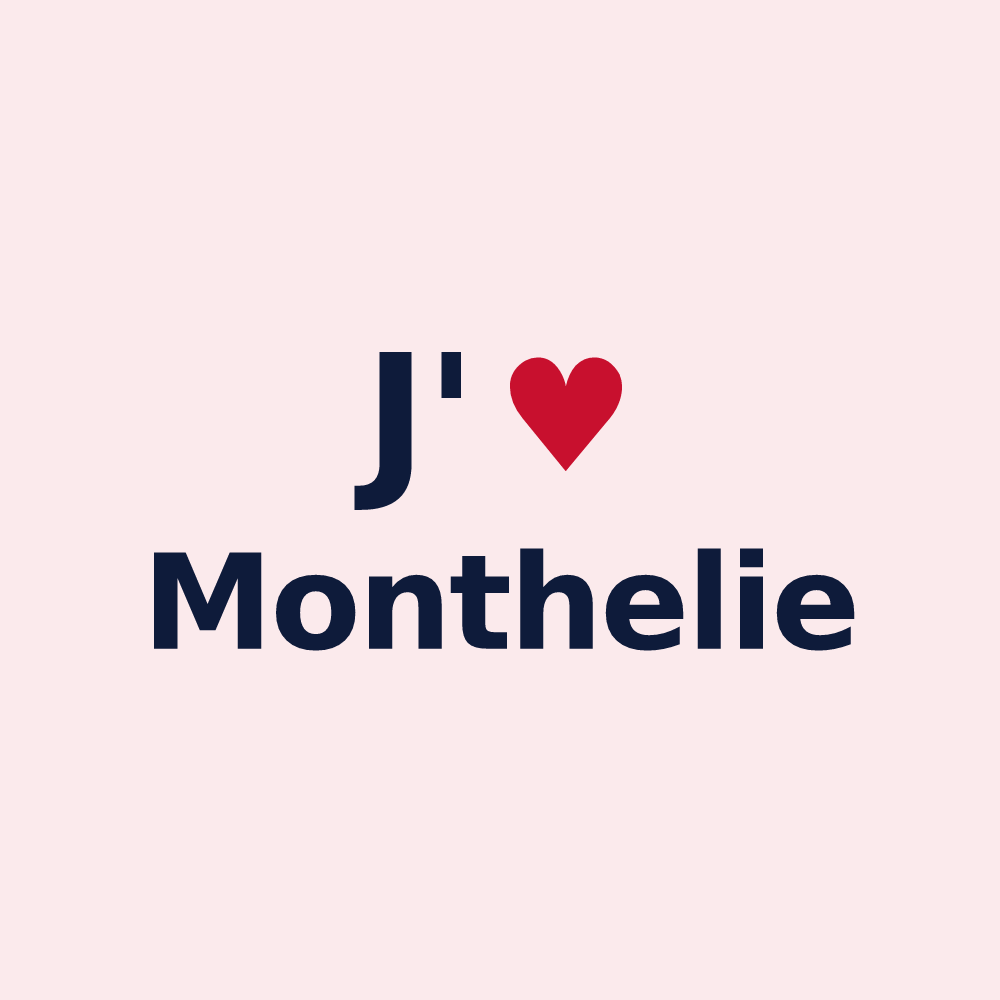 Magnet personnalisé Monthelie — design J'aime Monthelie