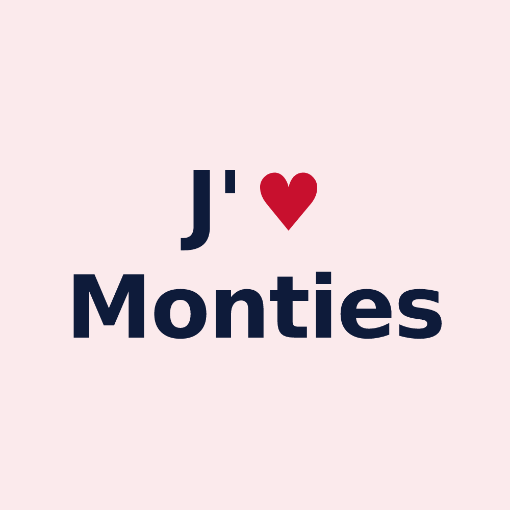 Magnet personnalisé Monties — design J'aime Monties