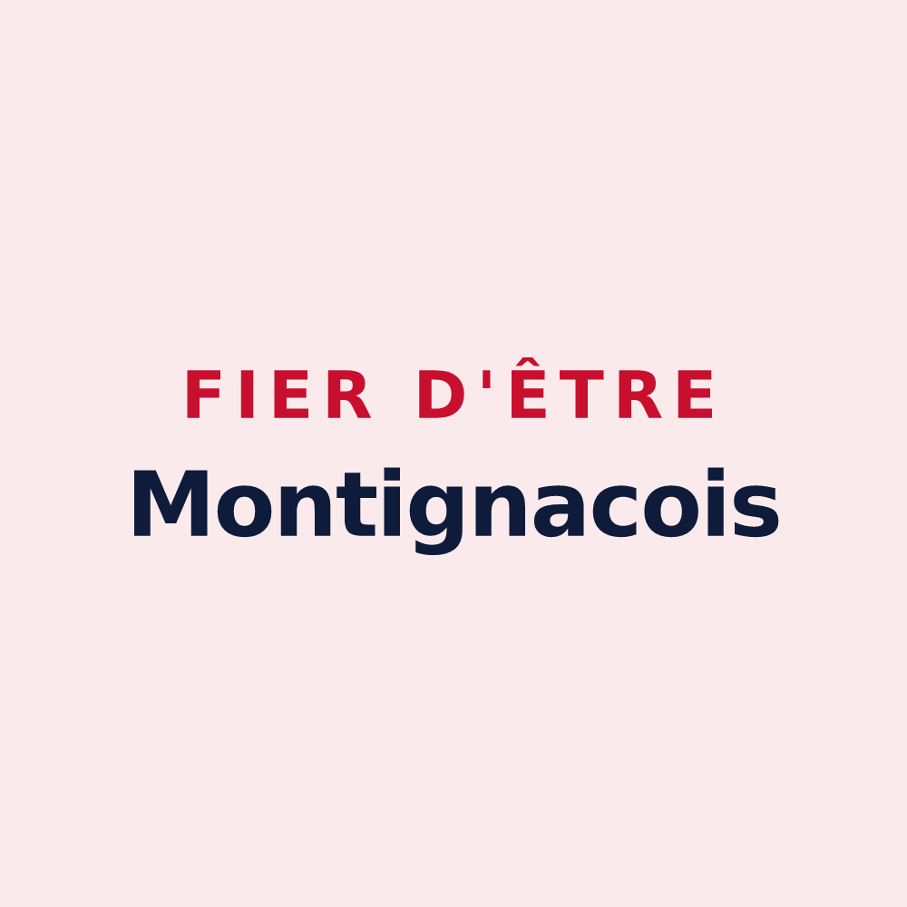 Magnet « Fier d'être Montignacois » — design pour Montignac
